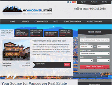 Tablet Screenshot of myvancouverlistings.com